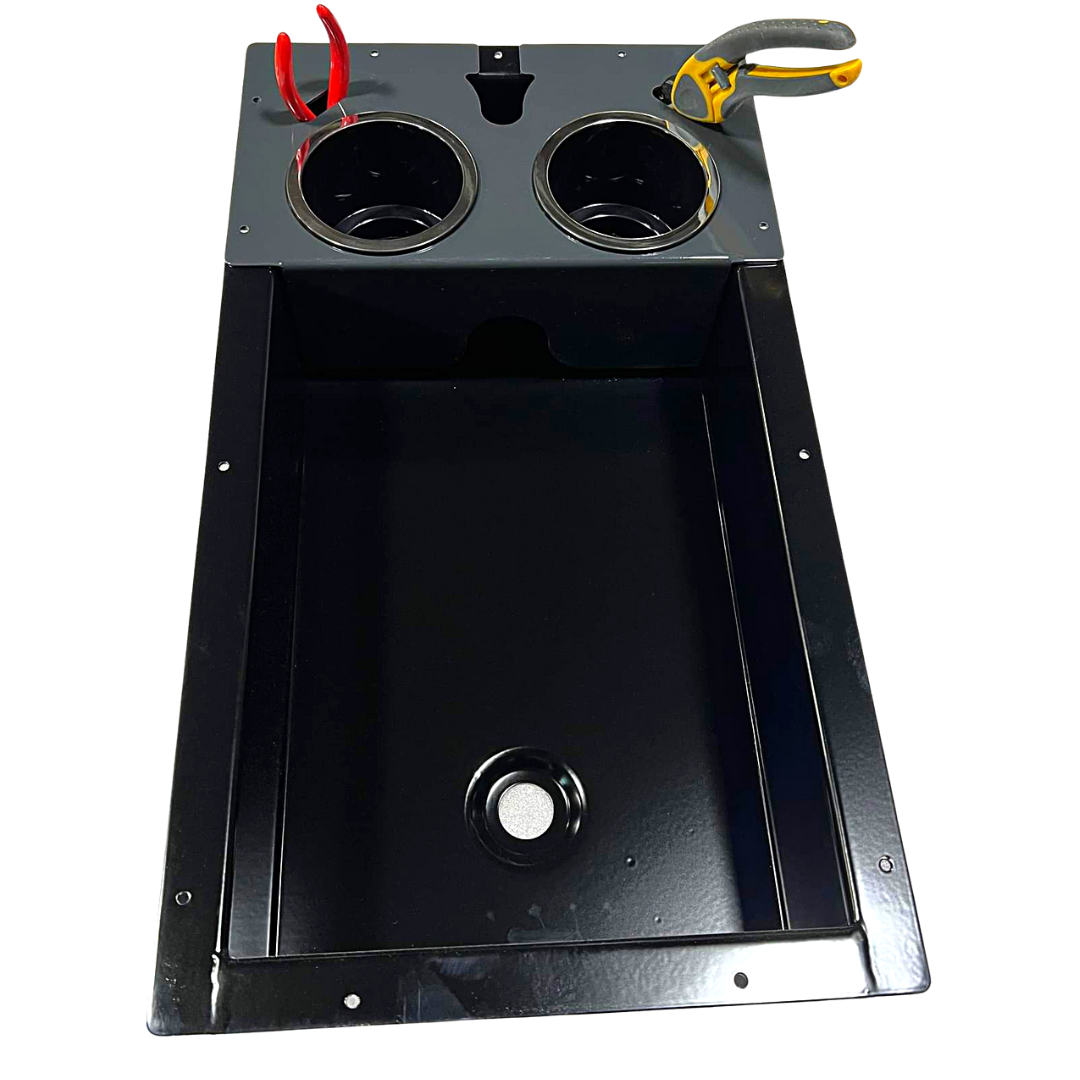 Premium Recessed Trolling Motor Pedal Tray-Aluminum-3-Tiny Boat Nation