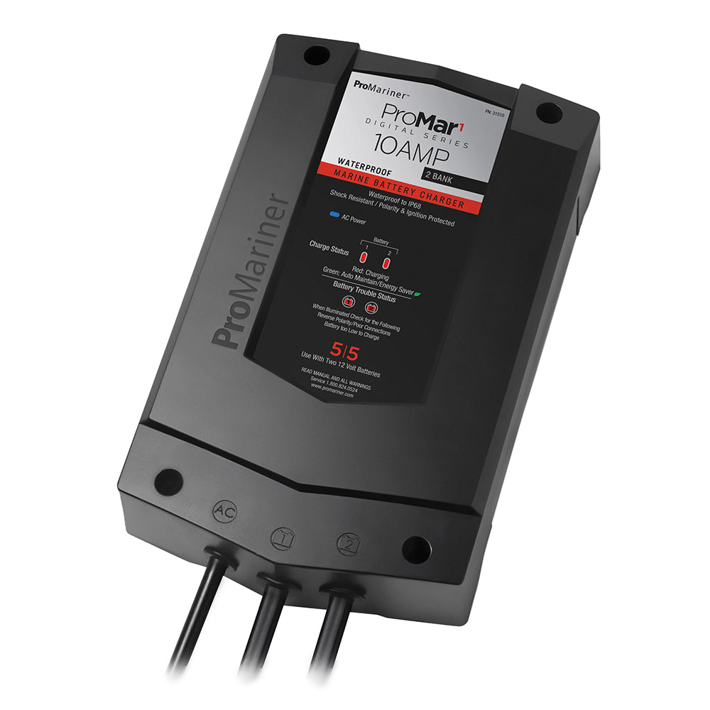 ProMariner ProMar1 DS Digital - 10 Amp - 2 Bank Charger-Electrical-1-Tiny Boat Nation