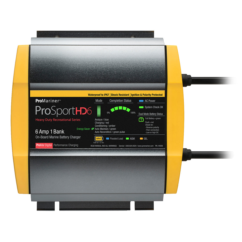 ProMariner ProSportHD 6 Gen 4 - 6 Amp - 1 Bank Battery Charger-Electrical-1-Tiny Boat Nation