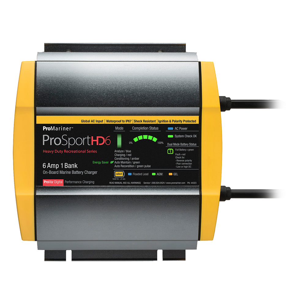 ProMariner ProSportHD 6 Global Gen 4 - 6 Amp - 1 Bank Battery Charger-Electrical-1-Tiny Boat Nation