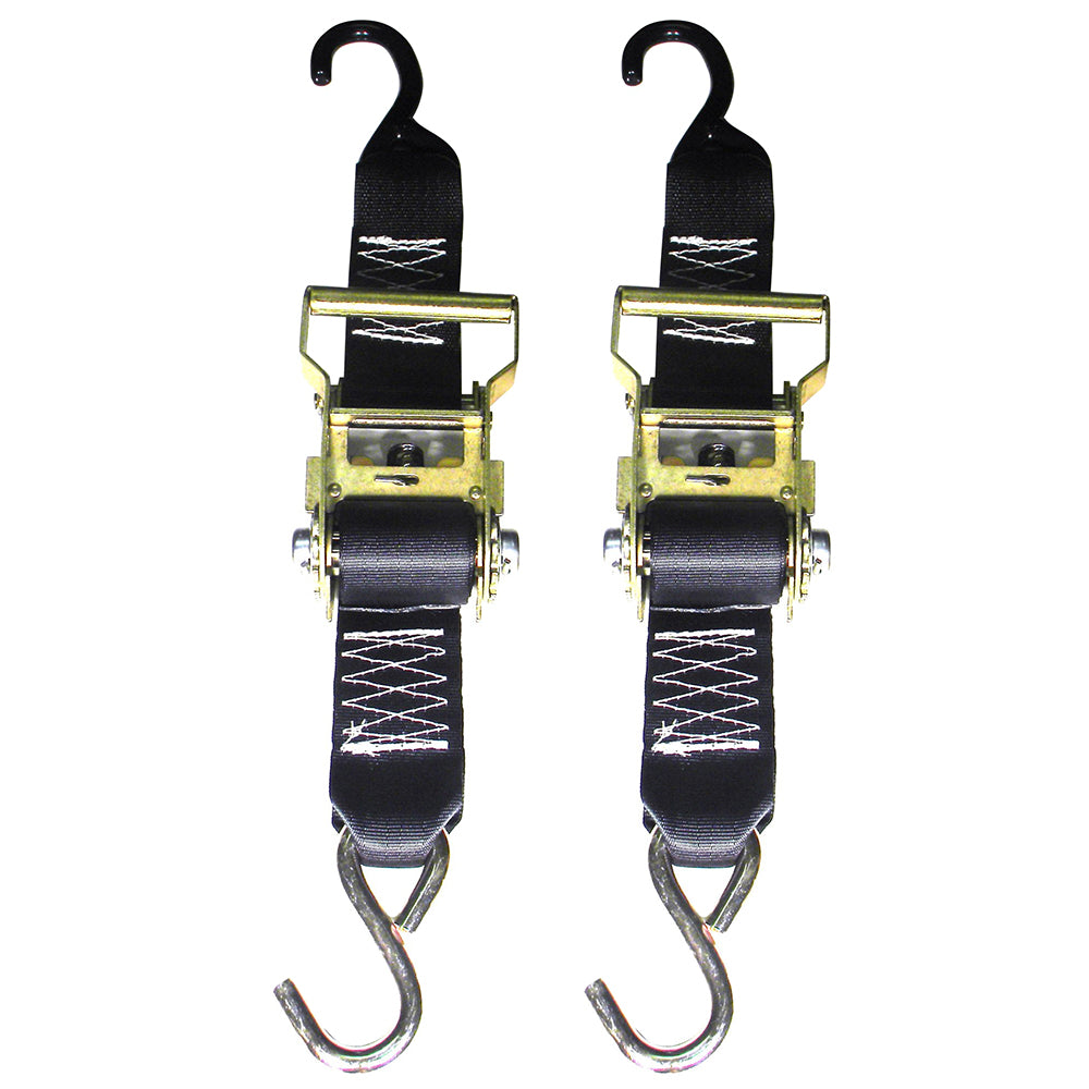 Rod Saver Heavy-Duty Ratchet Trailer Tie-Down - 2&quot; x 5&#39; - Pair-Trailering-1-Tiny Boat Nation