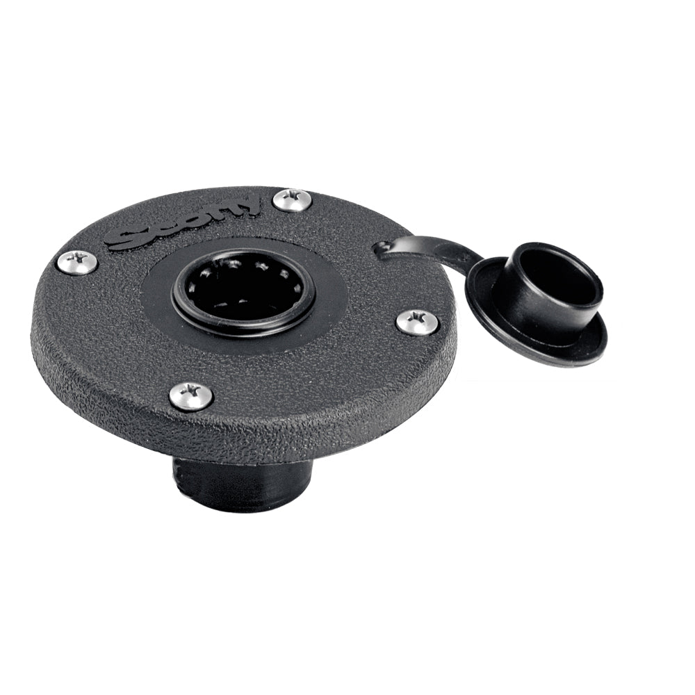 Scotty 344 Round Flush Deck Mount-Paddlesports-1-Tiny Boat Nation