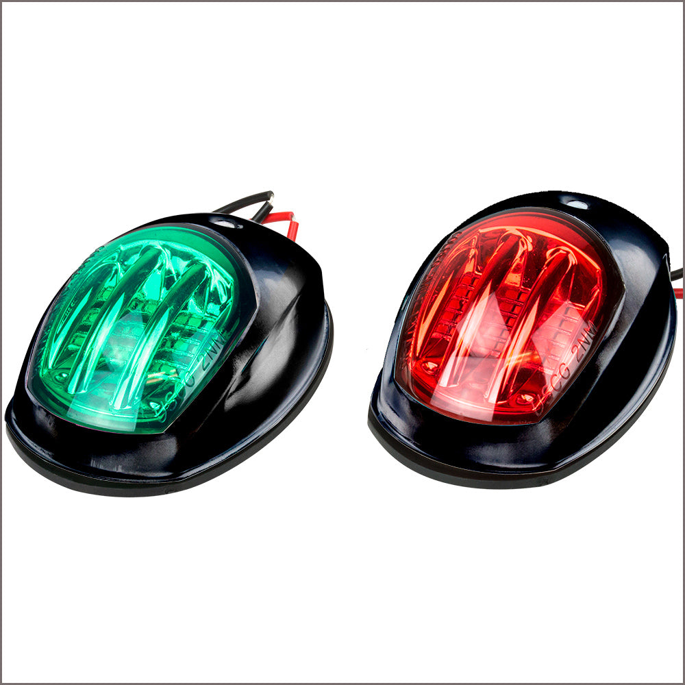 Sea-Dog Black LED Navigation Lights - Port &amp; Starboard-Lighting-1-Tiny Boat Nation