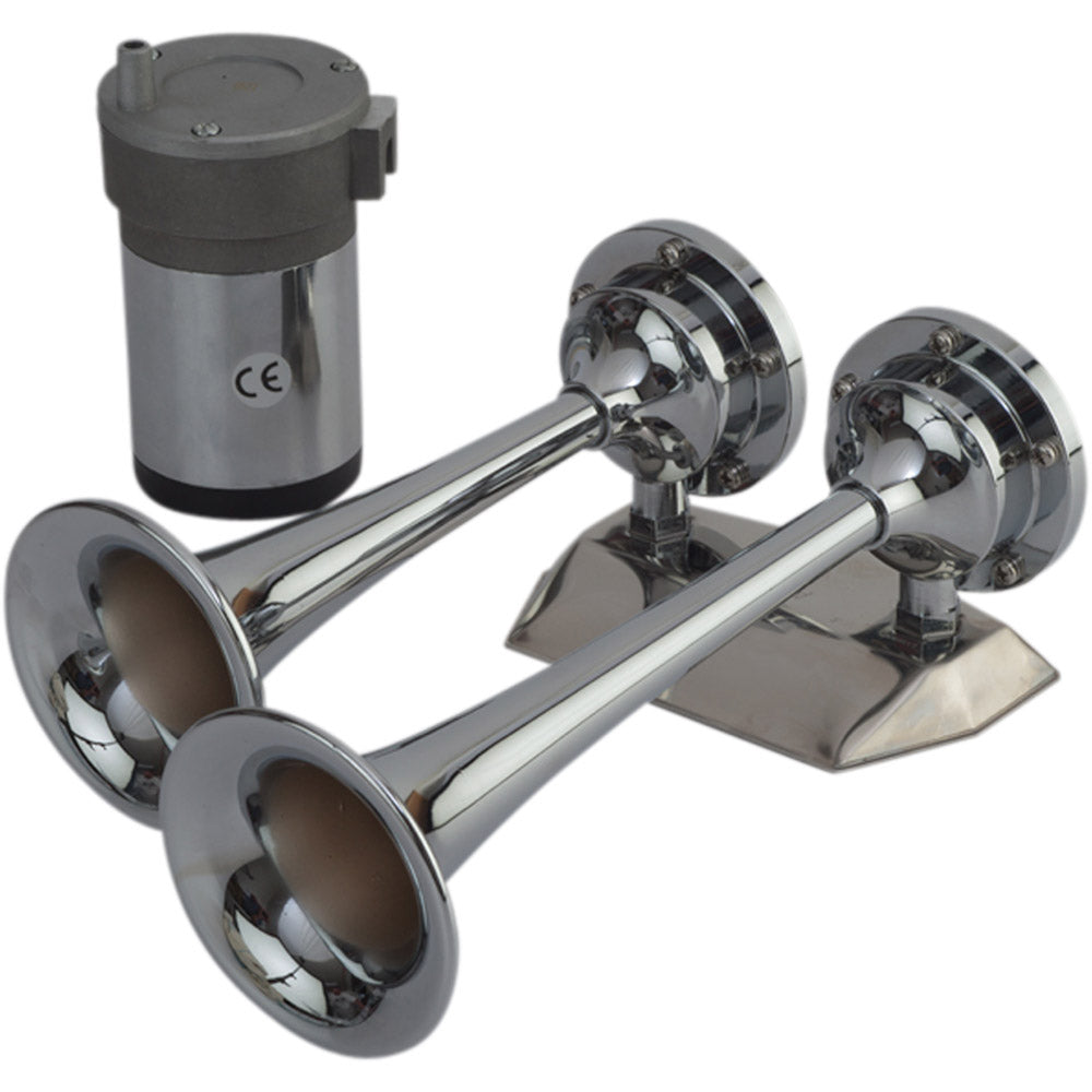 Sea-Dog MaxBlast Air Horn - Mini Dual Trumpet-Boat Outfitting-1-Tiny Boat Nation