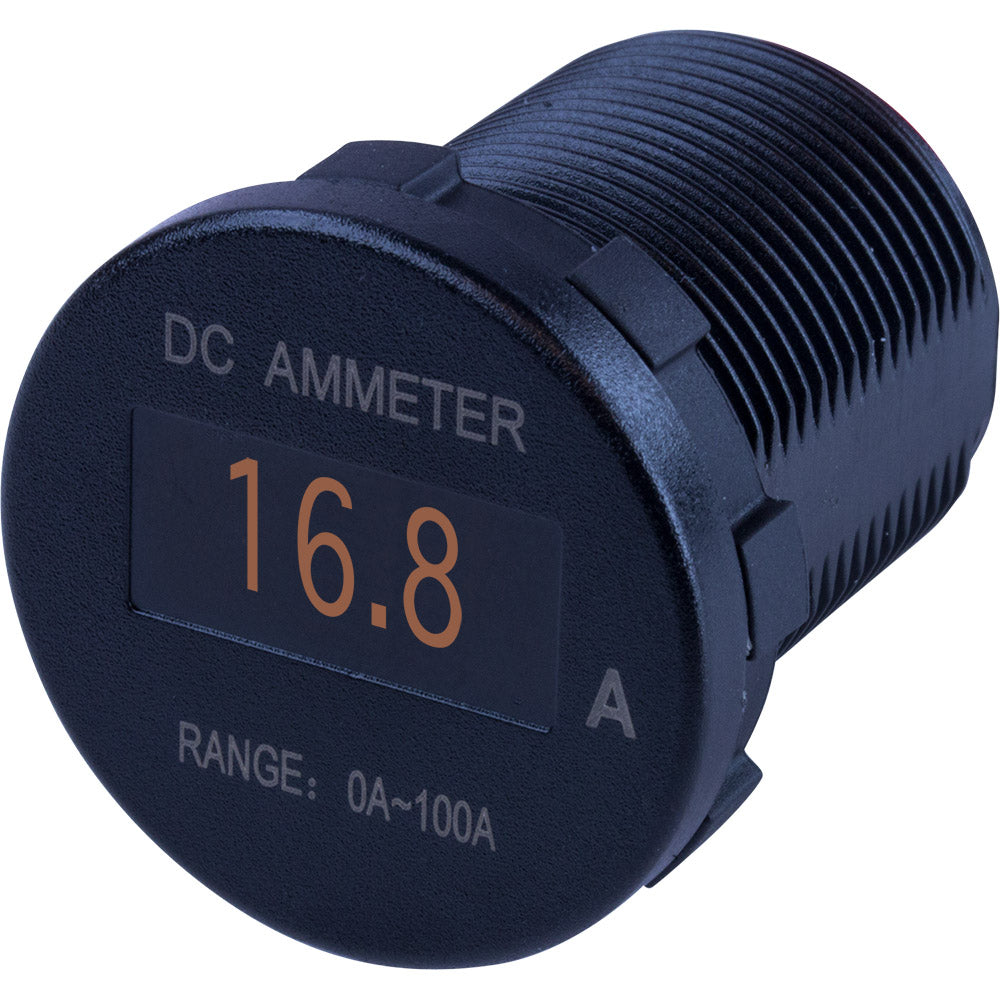 Sea-Dog Round OLED DC Amp Meter - 0 Amp-100 Amp-Electrical-1-Tiny Boat Nation