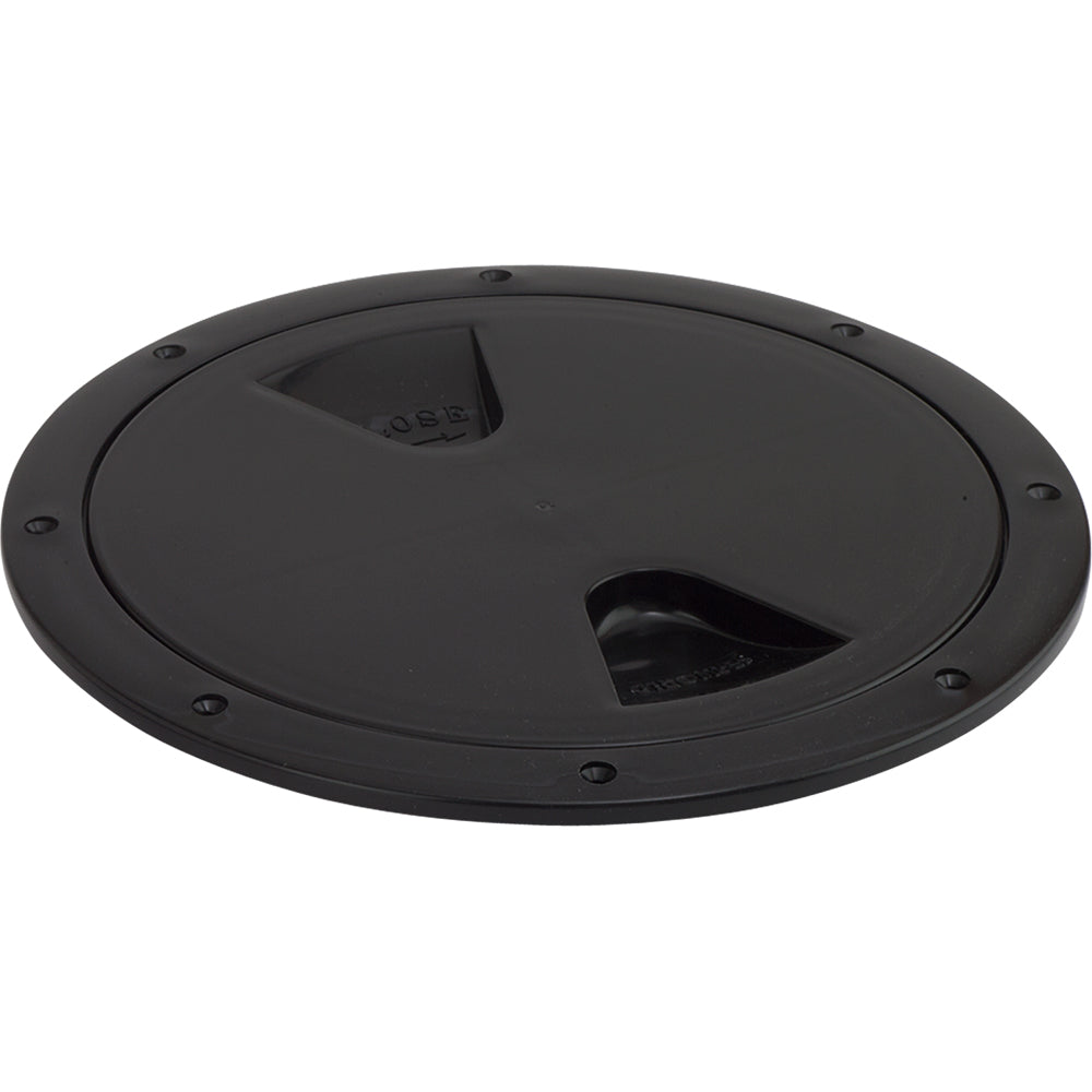 Sea-Dog Screw-Out Deck Plate - Black - 4&quot;-Marine Hardware-1-Tiny Boat Nation