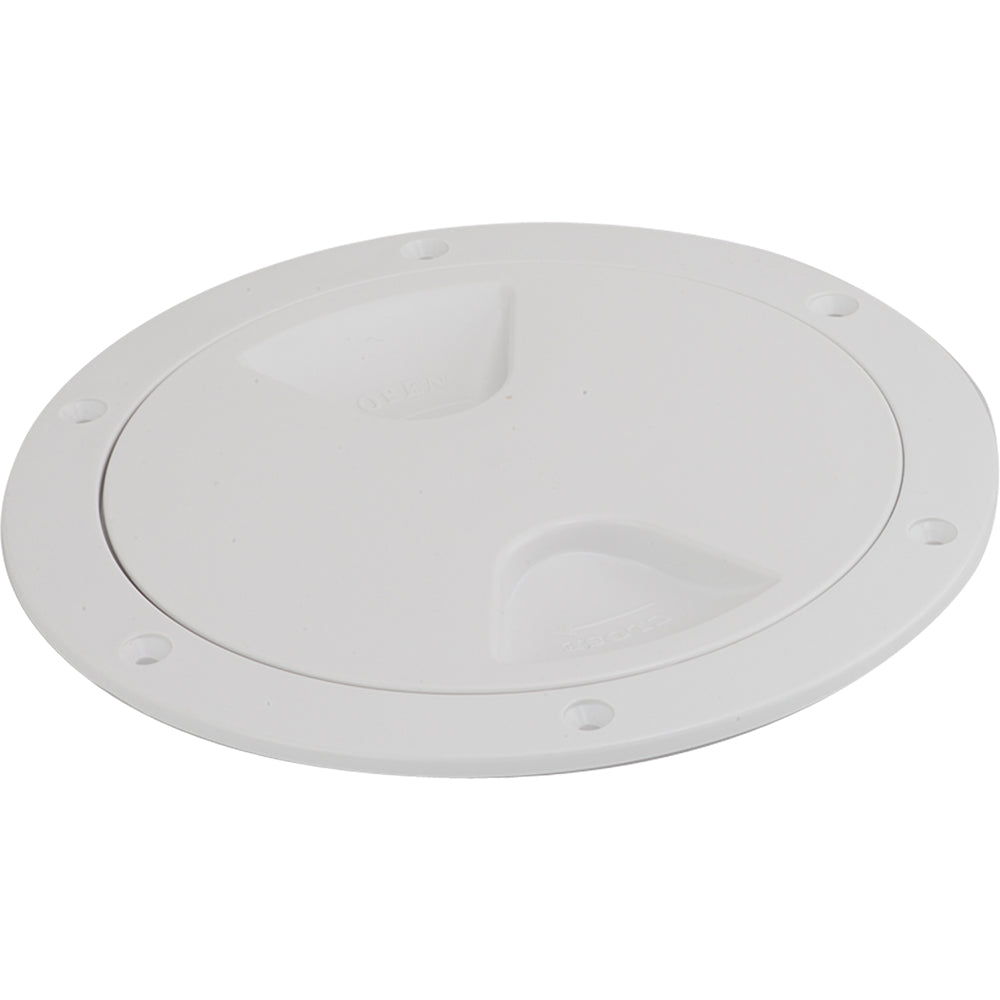 Sea-Dog Screw-Out Deck Plate - White - 4"-Marine Hardware-1-Tiny Boat Nation