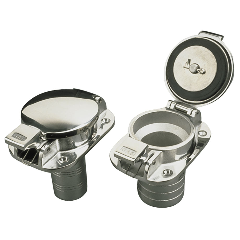 Sea-Dog Stainless Steel Flip Top Deck Fill - Gas - 1-1-2&quot; Hose-Marine Hardware-1-Tiny Boat Nation