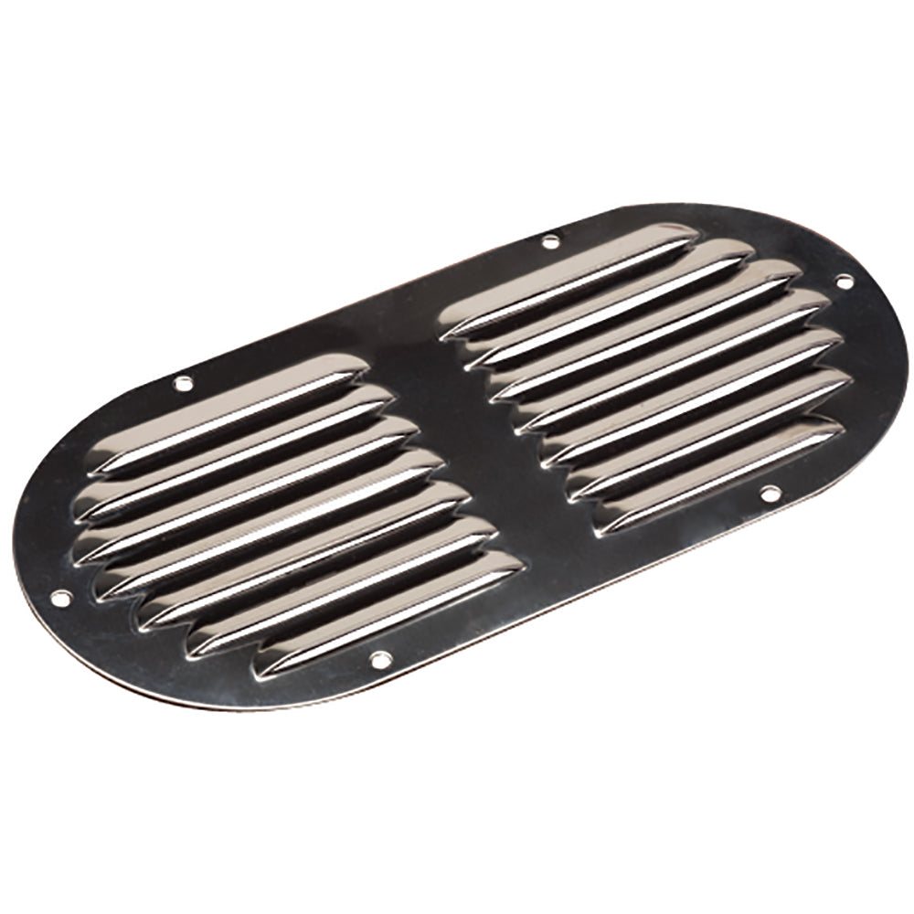 Sea-Dog Stainless Steel Louvered Vent - Oval - 9-1-8&quot; x 4-5-8&quot;-Marine Hardware-1-Tiny Boat Nation