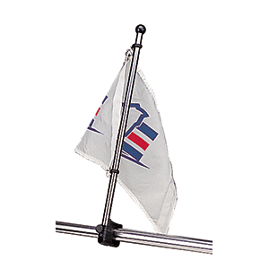 Sea-Dog Stainless Steel Rail Mount Flagpole - 17"-Boat Outfitting-1-Tiny Boat Nation