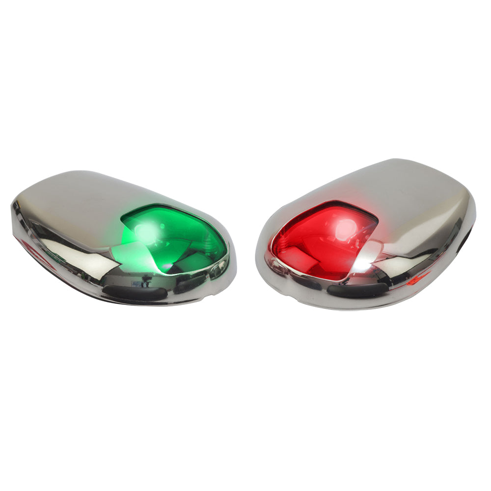 Sea-Dog Stainless Steel Side Mount LED Navigation Lights - 2 NM - Port & Starboard-Lighting-1-Tiny Boat Nation