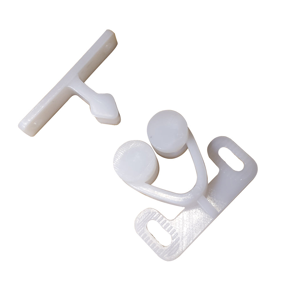 Sea-Dog Twin Roller Door Catch - White-Marine Hardware-1-Tiny Boat Nation