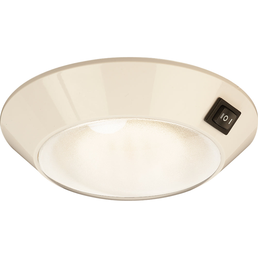 Sea-Dog White Plastic LED Dome Light 4' Day-Night - Clear-Red Bulb-Lighting-1-Tiny Boat Nation
