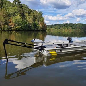 Shallow Water Anchor (SWA) - 2nd Gen - Super Sale-Boat Outfitting-40" (Reaches Up to 6.5' Deep)-Duck Boat Green-Transom Clamp-On-1-Tiny Boat Nation