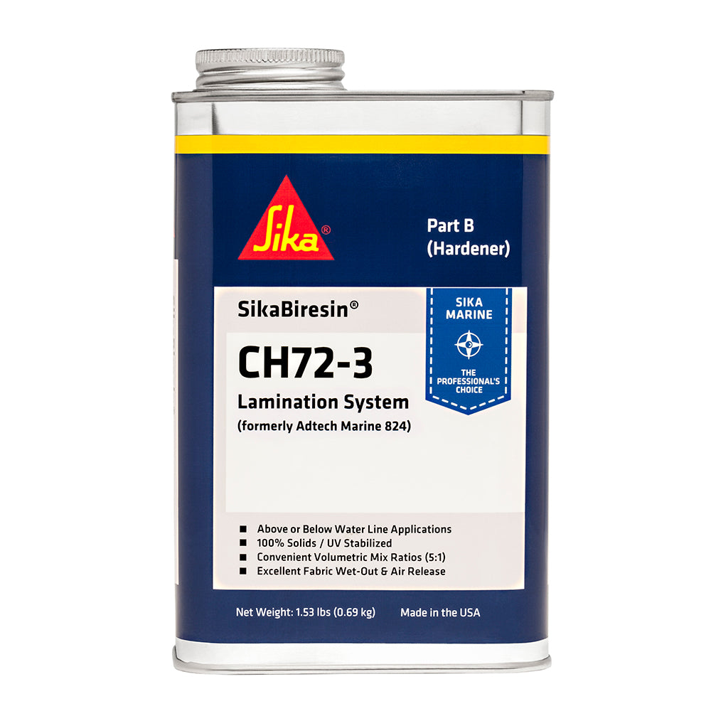 Sika SikaBiresin® CH72-3 Slow Cure - Pale Amber - Quart-Boat Outfitting-1-Tiny Boat Nation