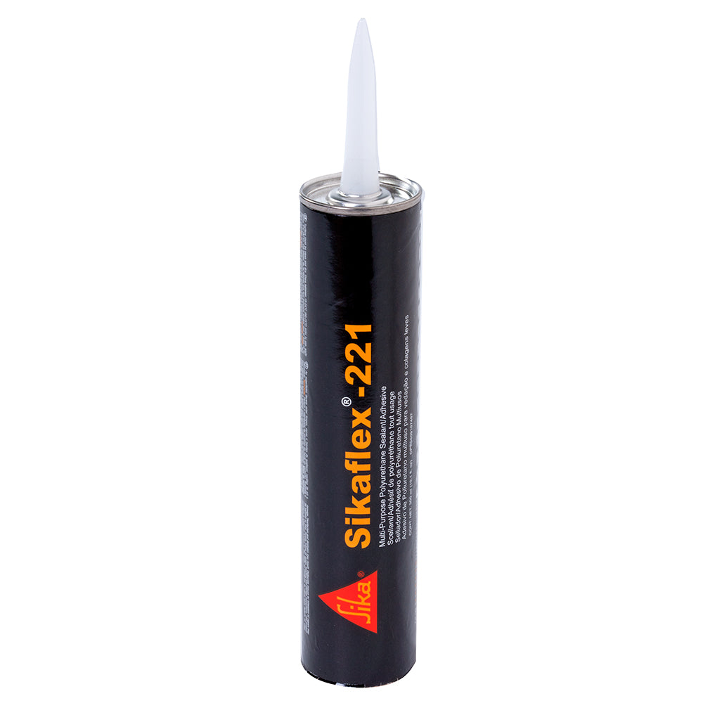 Sika Sikaflex® 221 Multi-Purpose Polyurethane Sealant-Adhesive - 10.3oz(300ml) Cartridge - Black-Boat Outfitting-1-Tiny Boat Nation