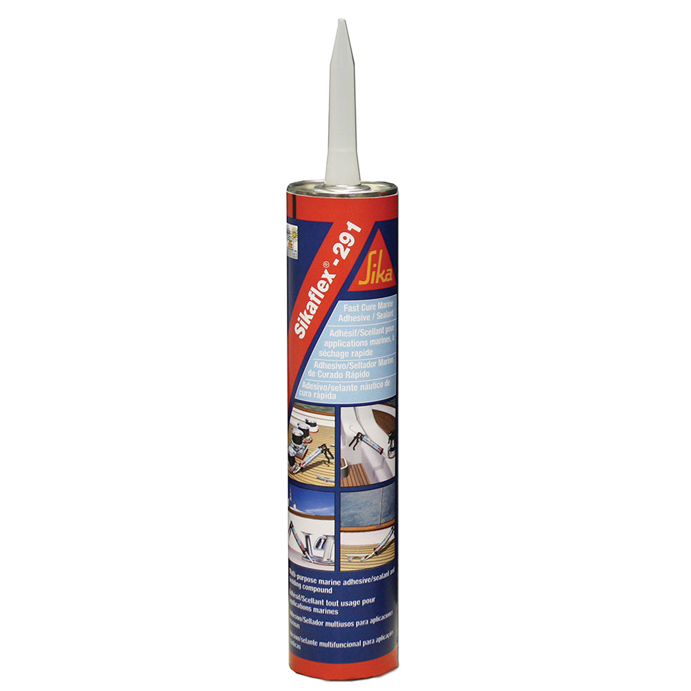 Sika Sikaflex® 291 Fast Cure Adhesive &amp; Sealant 10.3oz(300ml) Cartridge - White-Boat Outfitting-1-Tiny Boat Nation