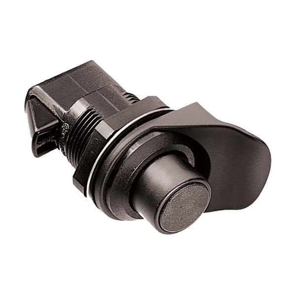 Southco Non-Locking Flush-Knob Latch - Black Plastic - Tiny Boat