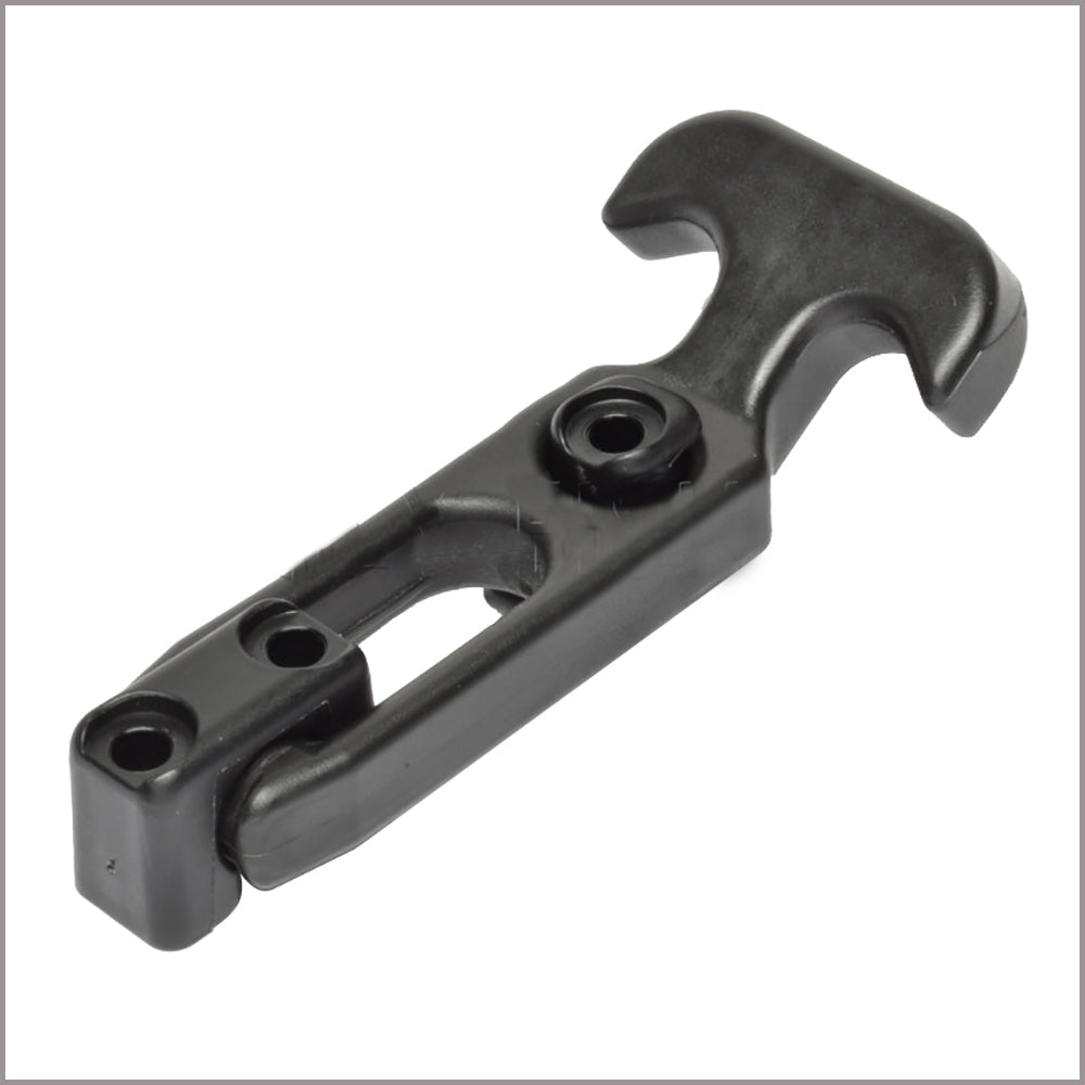 Southco T-Handle Latch - Black Flexible Rubber w-Keeper-Marine Hardware-1-Tiny Boat Nation