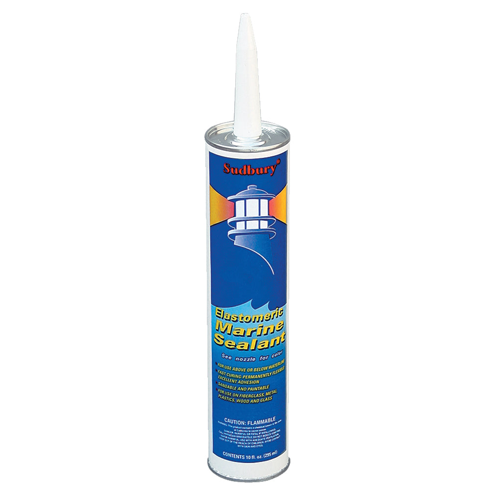 Sudbury Elastomeric Marine Sealant - 10oz Cartridge - White-Boat Outfitting-1-Tiny Boat Nation