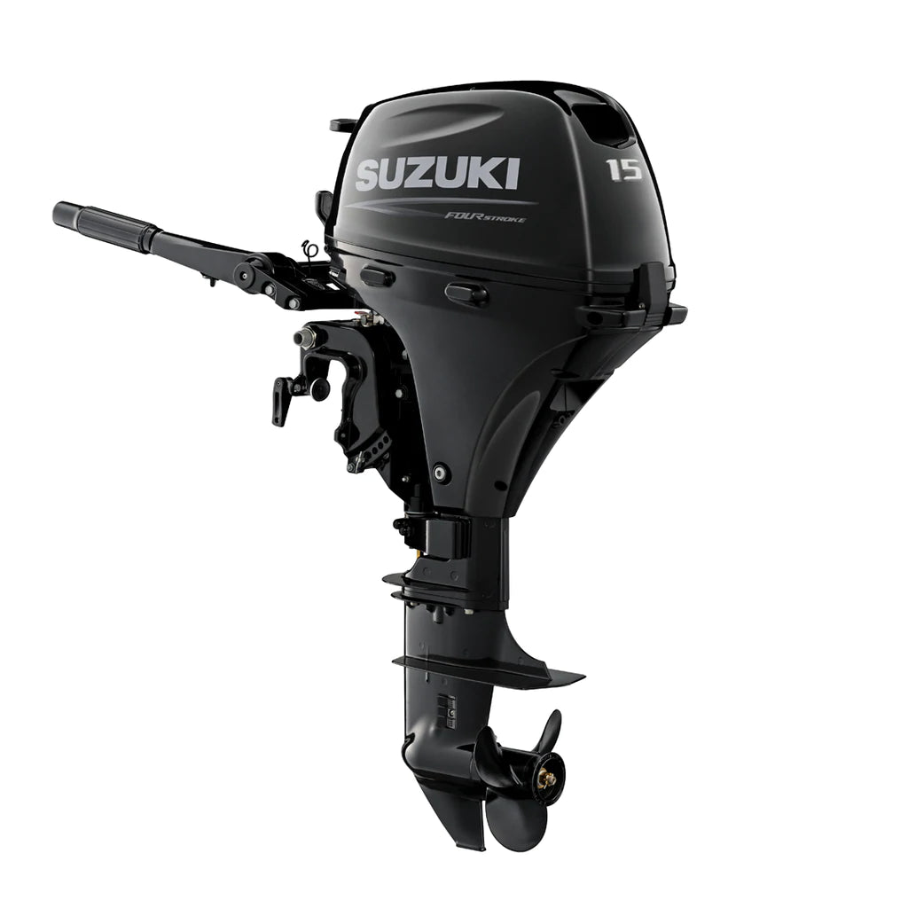 Suzuki 15 HP DF15AEL4 - Outboard Motor-Boat Outfitting-1-Tiny Boat Nation