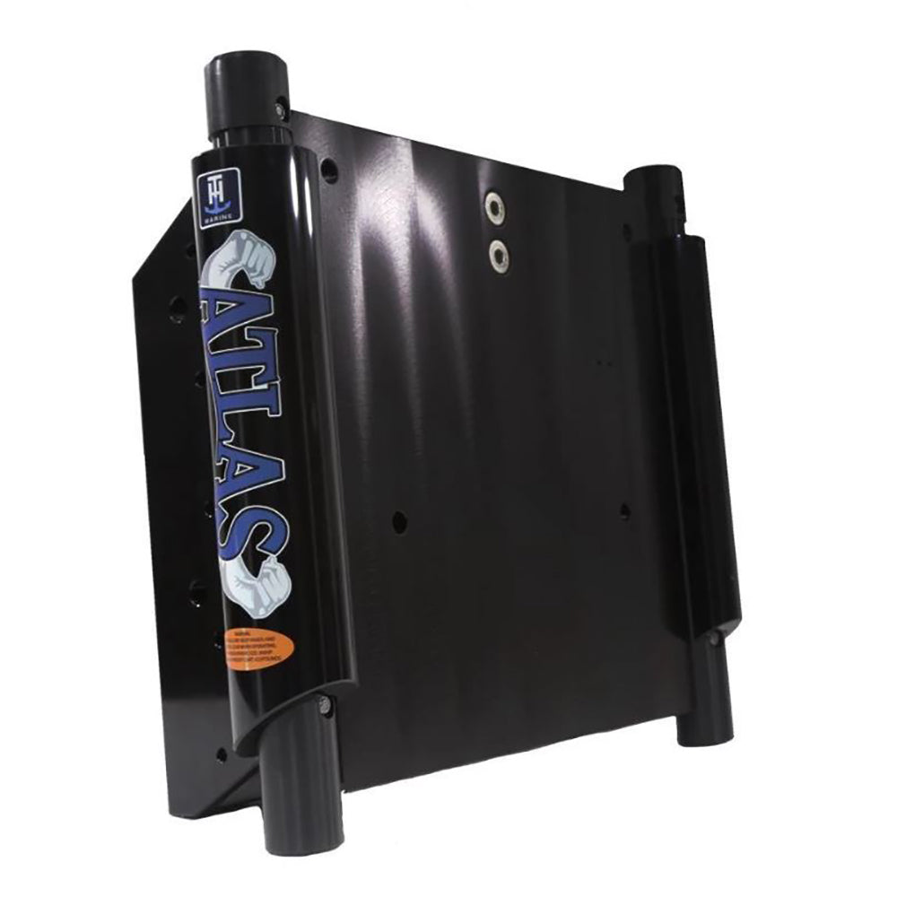T-H Marine ATLAS™ 6&quot; Set Back Hydraulic Jack Plate - Gloss Black Anodized-Boat Outfitting-1-Tiny Boat Nation
