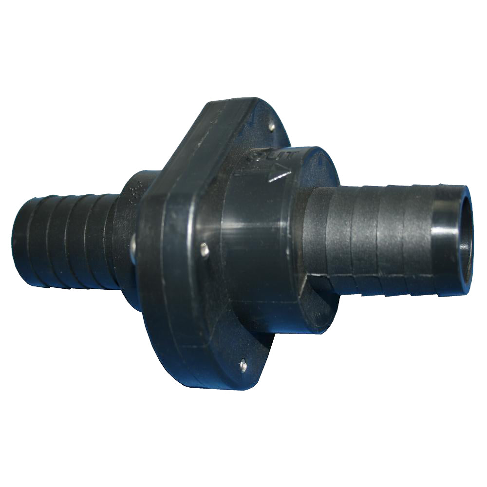 T-H Marine Double Barb Inline Scupper Check Valve - 1-1-8" - Black-Marine & Livewell Plumbing-1-Tiny Boat Nation