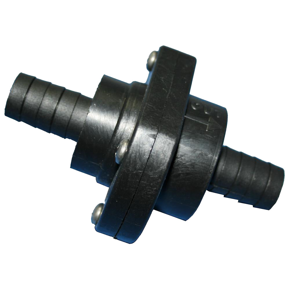 T-H Marine Double Barb Inline Scupper Check Valve - 3-4" - Black-Marine & Livewell Plumbing-1-Tiny Boat Nation