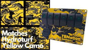 TBNation Switch Panel | Assorted Colors | 6 gang rocker switch panels-Electrical-11-Tiny Boat Nation