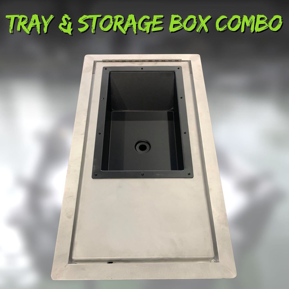 Trolling Motor Tray &amp; Dry Storage Box Combo-Boat Outfitting-1-Tiny Boat Nation
