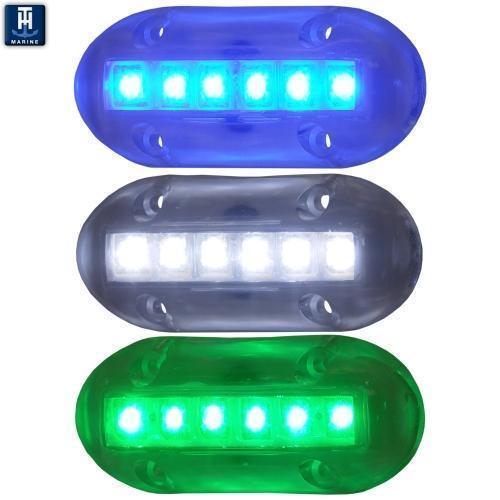 Pactrade Marine Pontoon Boat Underwater Light S.S.316, Red/Green/Blue Pactrade Marine Pontoon Boat Underwater Light S.S.316, Red/Green/Blue