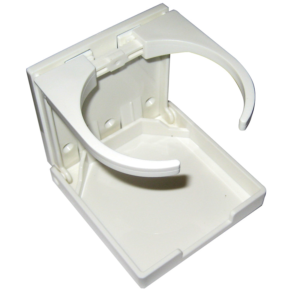 Whitecap Folding Drink Holder - White Nylon-Boat Outfitting-1-Tiny Boat Nation