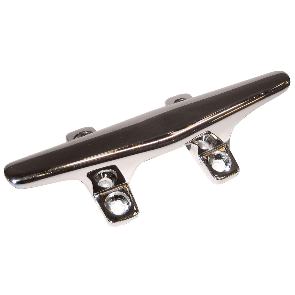 Whitecap Hollow Base 4-1-2" Chrome Plated Zamac Cleat - Freshwater Use Only-Marine Hardware-1-Tiny Boat Nation