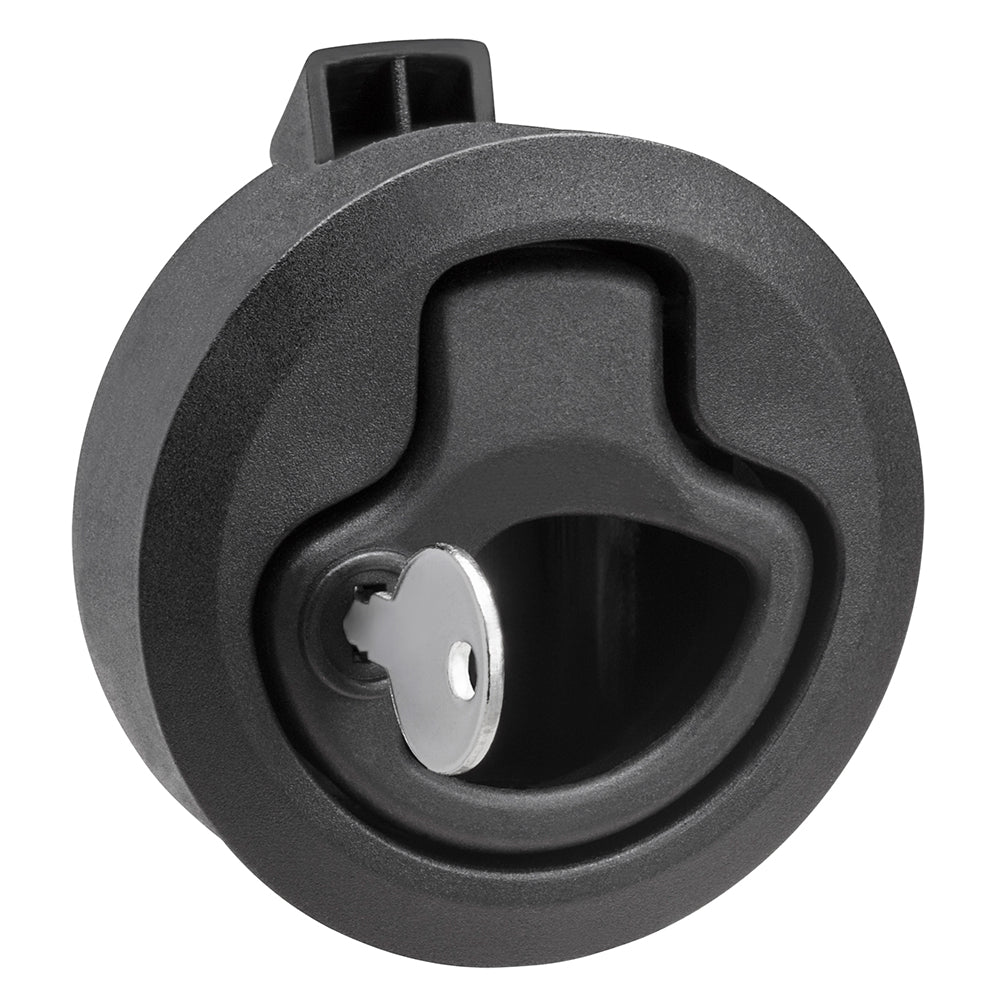 Whitecap Mini Ring Pull Nylon Locking Black-Marine Hardware-1-Tiny Boat Nation