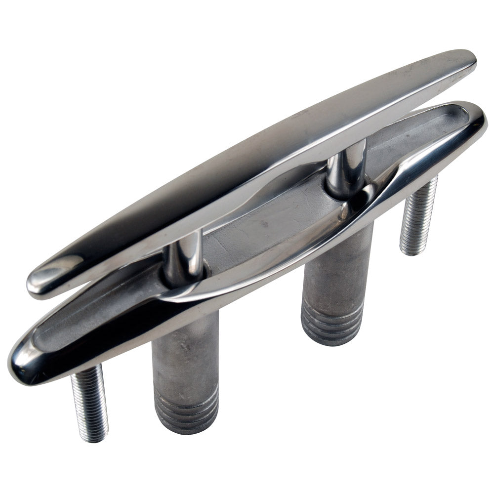 Whitecap Pull Up Stainless Steel Cleat - 8&quot;-Marine Hardware-1-Tiny Boat Nation