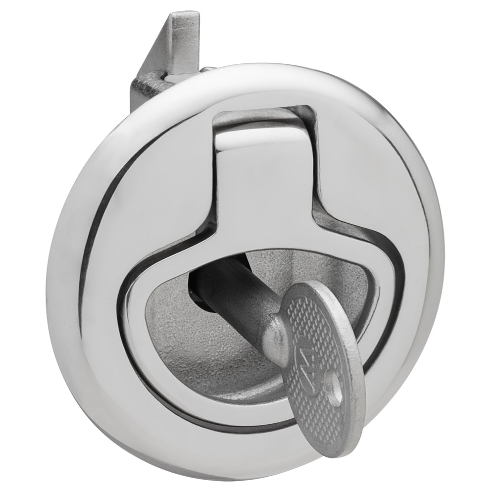 Whitecap Slam Latch Stainless Steel Locking Ring Pull-Marine Hardware-1-Tiny Boat Nation